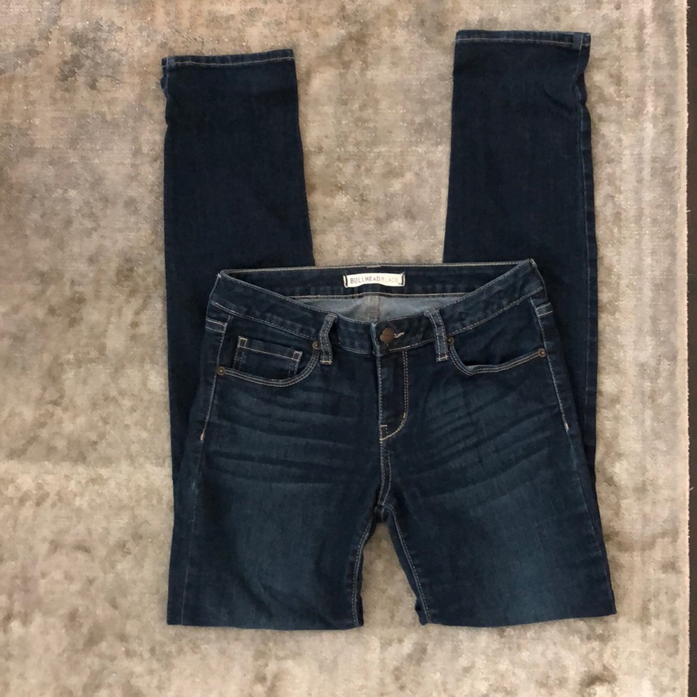 Dark wash denim jeans